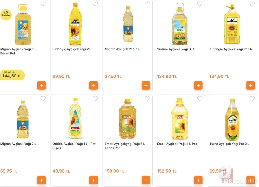 FİYATLAR DİBE ÇEKİLDİ! 2-3,4-5 litre yağlar o markette... Ayçiçek yağı fiyatı hiç bu kadar inmemişti! 12