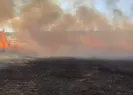 Balıkesirde arazi yangını! Alevler söndürüldü