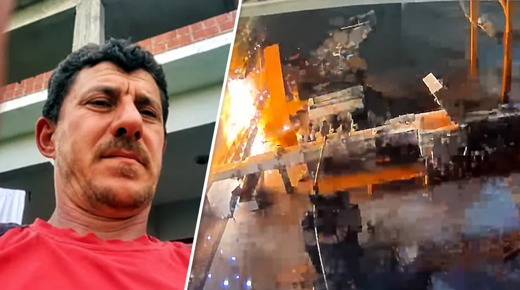 Alüminyum fabrikasındaki patlama anı