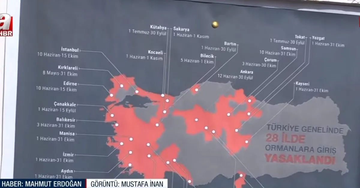Hangi illerde ormanlara giriş kısıtlandı?