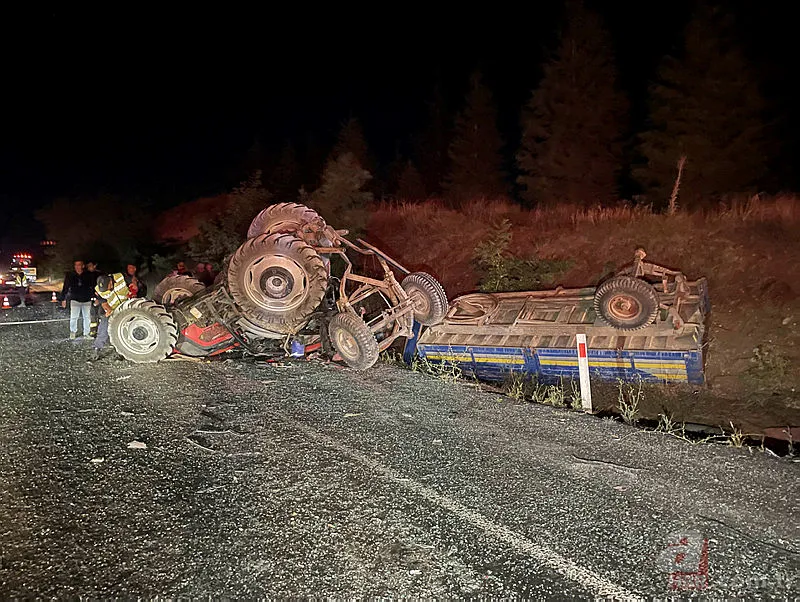 Son dakika! Eskişehir'de yolcu otobüsü ile traktör çarpıştı! Feci kazada yaralılar var 10