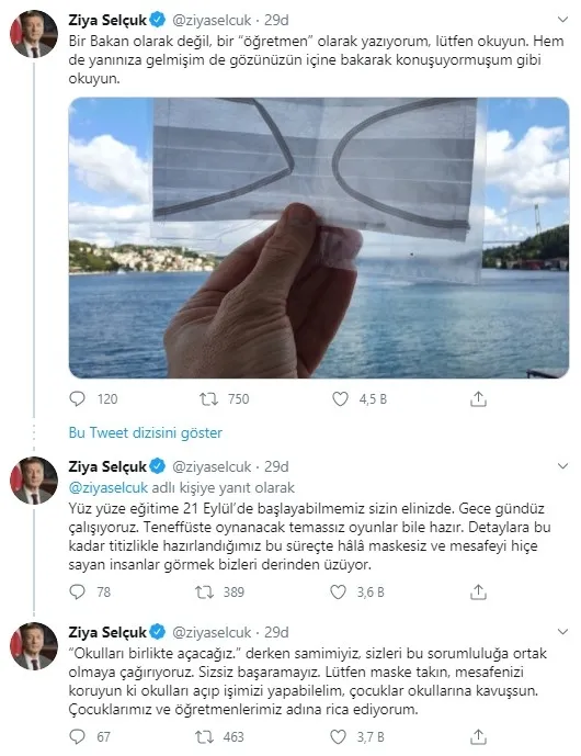 Son dakika: Milli Eğitim Bakanı Ziya Selçuk'tan açıklama: Eğitime başlamamız sizin elinizde - 2