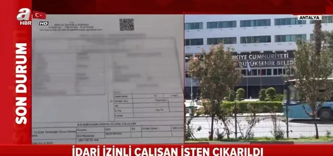 CHP’li Antalya Büyükşehir Belediyesi kronik rahatsızlığı nedeniyle idari izne çıkan personelini kovdu |Video