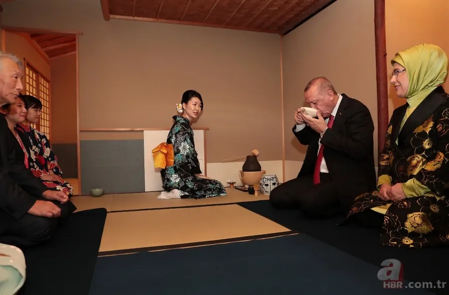 Başkan Erdoğan Japonya'da çay seremonisine katıldı 7