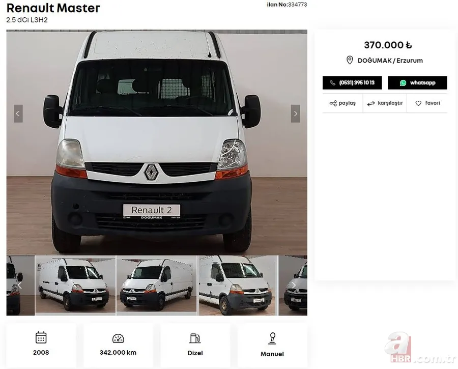 500 bin TL'si olana garantili ikinci el araç! Hyundai, Fiat, Peugeot, Renault, Ford, Citroen, Volkswagen mollerinin fiyatı ne kadar? 14