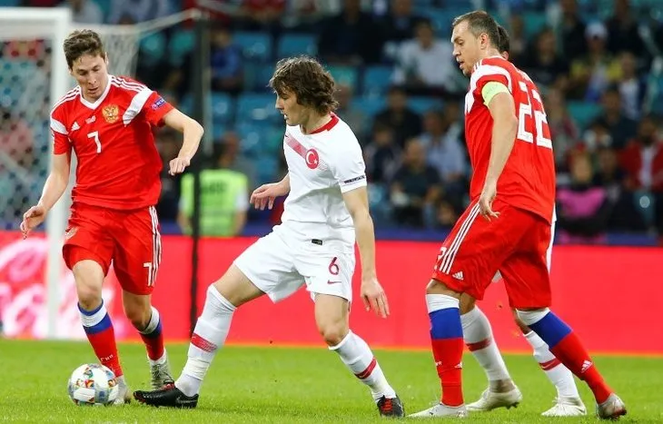 Rusya - Türkiye maçından kareler