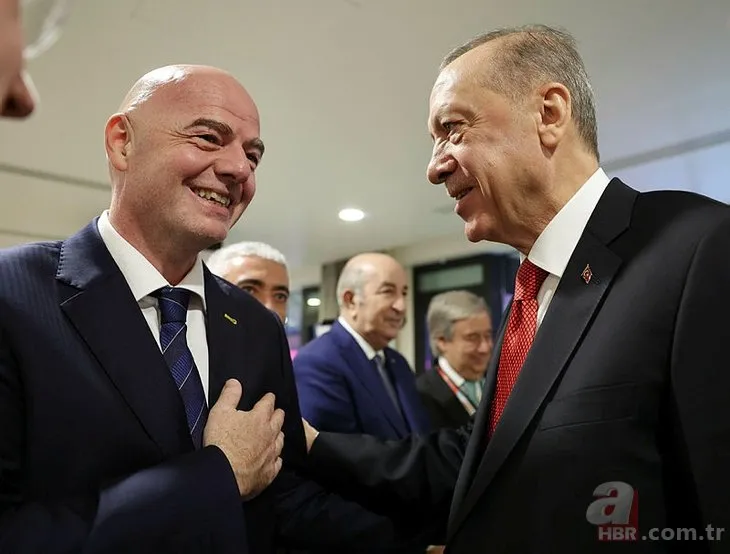 Başkan Recep Tayyip Erdoğan 2022 Dünya Kupası'nı dünya liderleri ile birlikte izledi