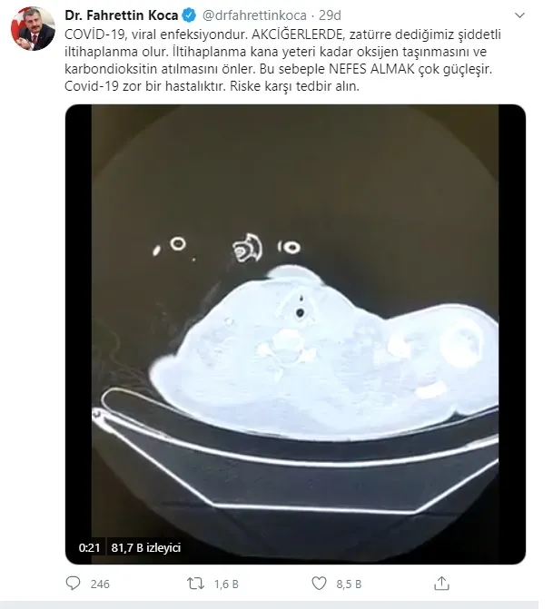 Sağlık Bakanı Fahrettin Koca sosyal medyadan çağrı yaptı