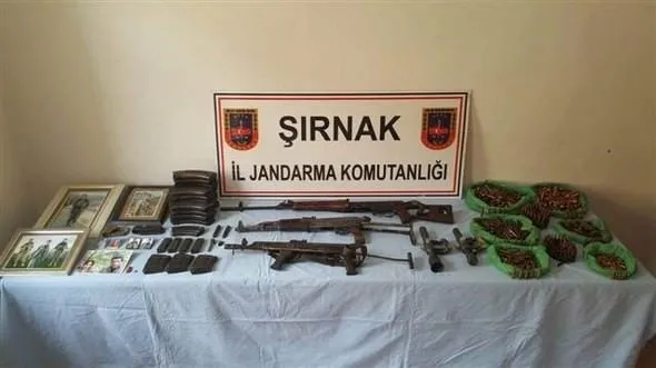 Şırnak’ta PKK’nın silah deposu bulundu