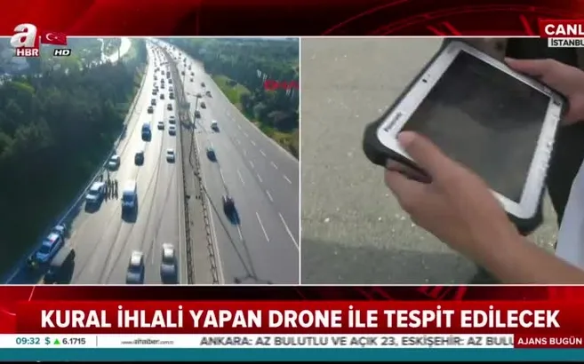 Trafikte yeni dönem! İHA’lar devreye girdi