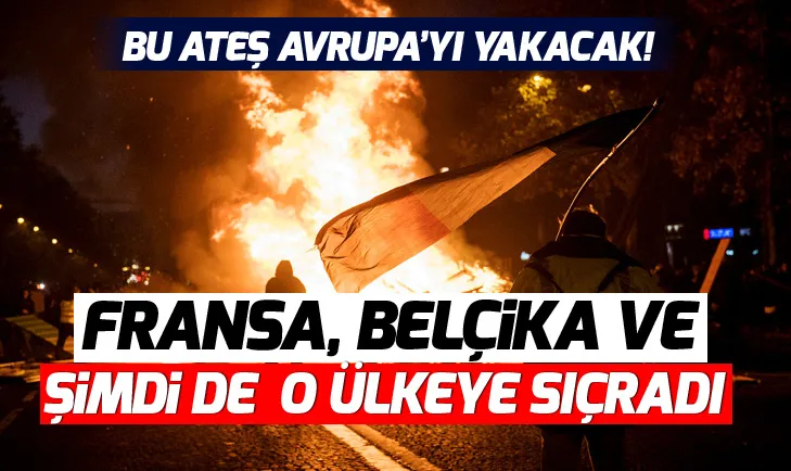 Fransa ve Belçikadaki gösteriler Hollandaya sıçradı