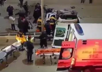 Tokat’ta feci kaza! Otomobil alt geçide uçtu: 2 yaralı