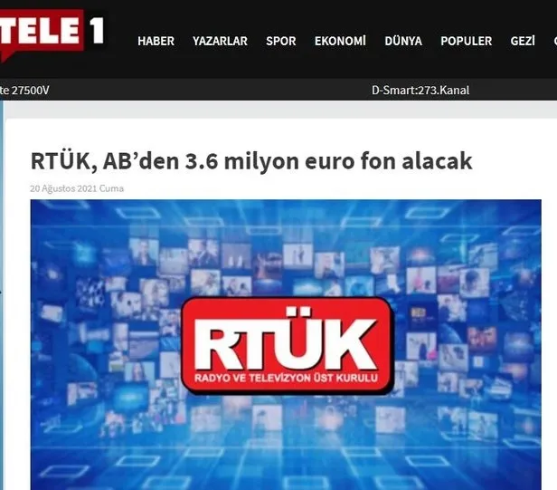 RTÜK’ten AB’den 3,6 milyon avro fon haberine yalanlama: En basit tabirle aymazlıktır! - 1