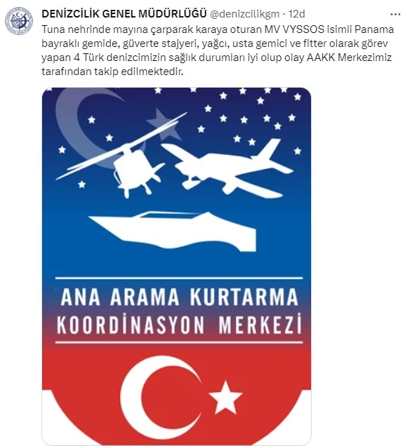 tuna-nehrinde-mayina-carpan-gemi-karaya-oturdu-turk-denizcilerin-saglik-durumuna-dair-aciklama-1703772335801.jpg Tuna Nehri’nde mayına çarpan gemi karaya oturdu! Türk denizcilerin sağlık durumuna dair açıklama - 2
