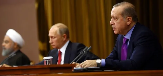 Cumhurbaşkanı Erdoğan Soçi açıklamasında Putin ve Ruhani’yi uyardı