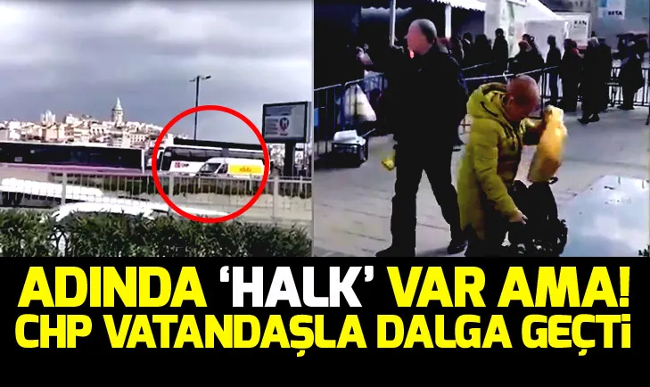 CHP vatandaşla tanzim satış noktasında dalga geçti