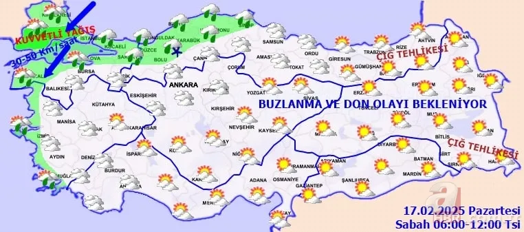 Bu hafta resmen DONACAĞIZ! Altay kar fırtınası Türkiye'yi etkisi altına alacak... 17 Şubat MGM hava durumu raporu 12