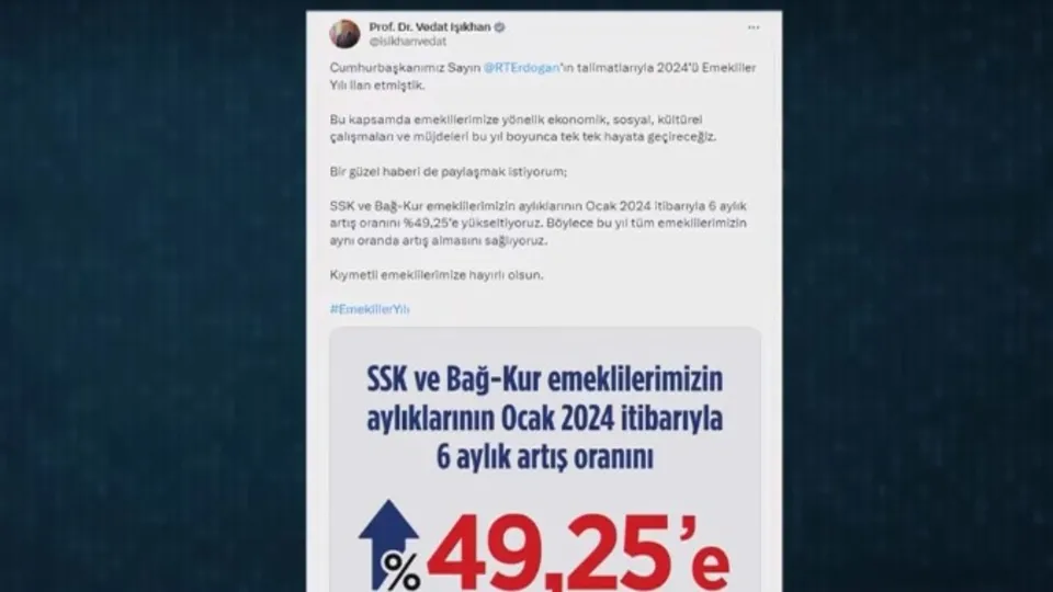 Emeklilere müjde! Yüzde 49,25 zam