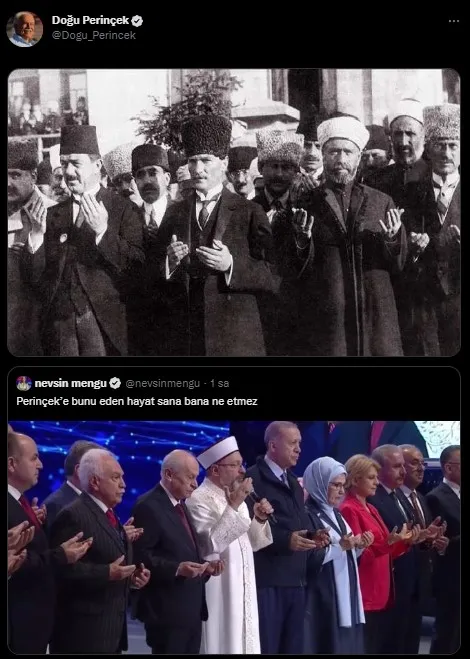 Doğu Perinçek’in duası Nevşin Mengü’yü rahatsız etti: Cevap gecikmedi