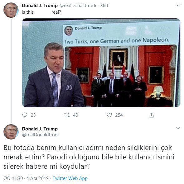 FOX spikeri İsmail Küçükkaya Trump'ın parodi hesabının tweetini paylaştı, rezil oldu - 1