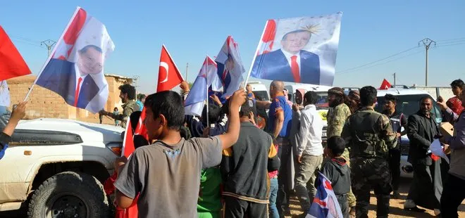 Tel Abyad’da çocukların Erdoğan sevgisi