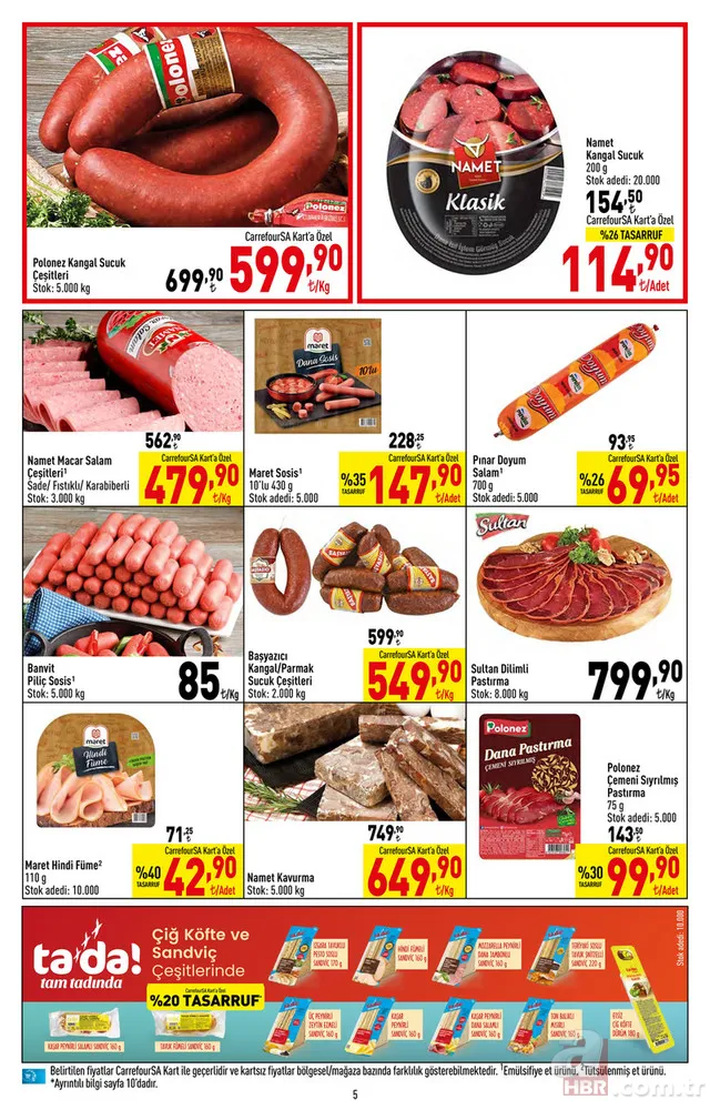 CarrefourSA 26 Eylül indirim kataloğu yayınladı! Carrefour’da bu hafta yüzlerce ürün için indirim başladı! 5
