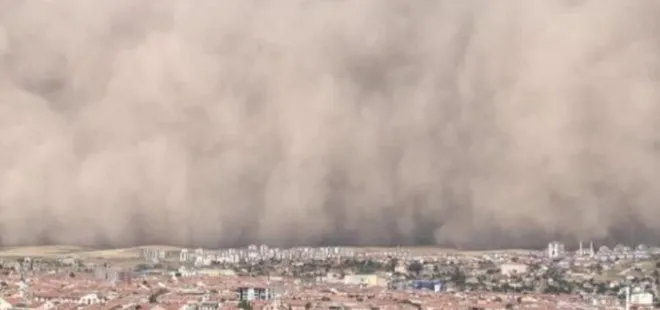 Ankara’da kum fırtınası! İnanılmaz görüntü