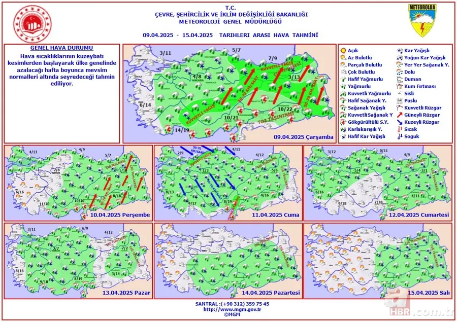 Meteoroloji'den kuvvetli fırtına alarmı | İstanbul dahil o iller tek tek işaretlendi! Günlerce kar ve çamur yağacak 5