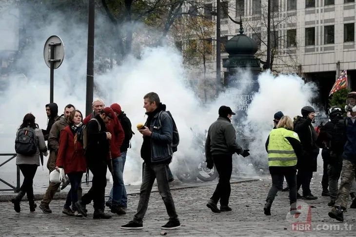 Sarı yelekliler yine sahnede! Paris meydan savaşı