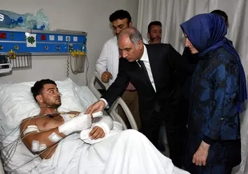 Bakanın ziyaret ettiği polis de şehit oldu