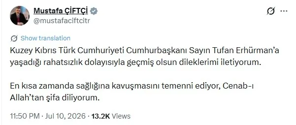kktc-cumhurbaskani-tufan-erhurman-hastaneye-kaldirildi-ilk-aciklama-geldi-genel-durumu-iyi-1783718798755.jpeg Bakan Çiftçi'den KKTC Cumhurbaşkanı Erhürman'a ʺgeçmiş olsunʺ mesajı