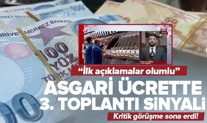 Son dakika: Asgari ücret bugün belli olacak! 6 bin 166 TL sinyali geldi! Yüzde 40-45 arasında artış...