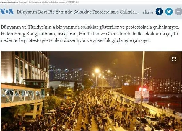 ’‘Amerika’nın Sesi’’nden skandal haber!Türkiye aleyhinde algı operasyonu