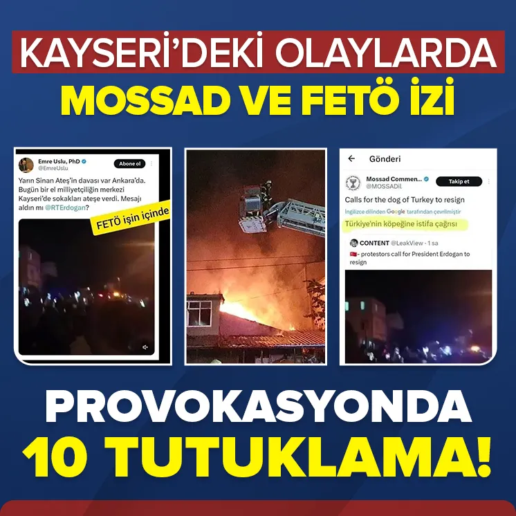 Kayseride sokak provokasyonuna 10 tutuklama!