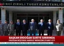 Son dakika: Başkan Erdoğan Suriye sınırında! İşte ilk görüntüler |Video