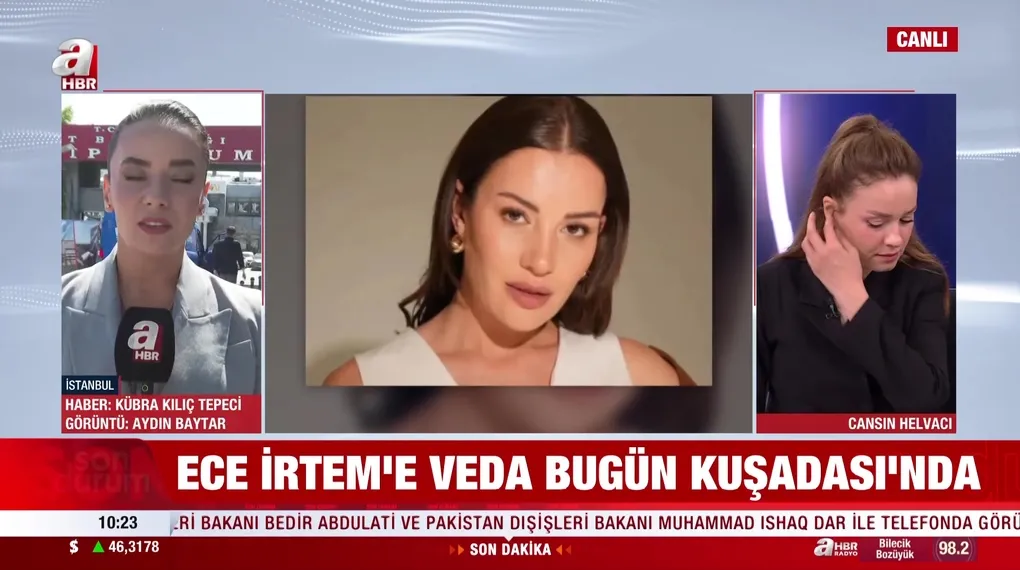 Ece İrtem'e veda bugün Kuşadası'nda