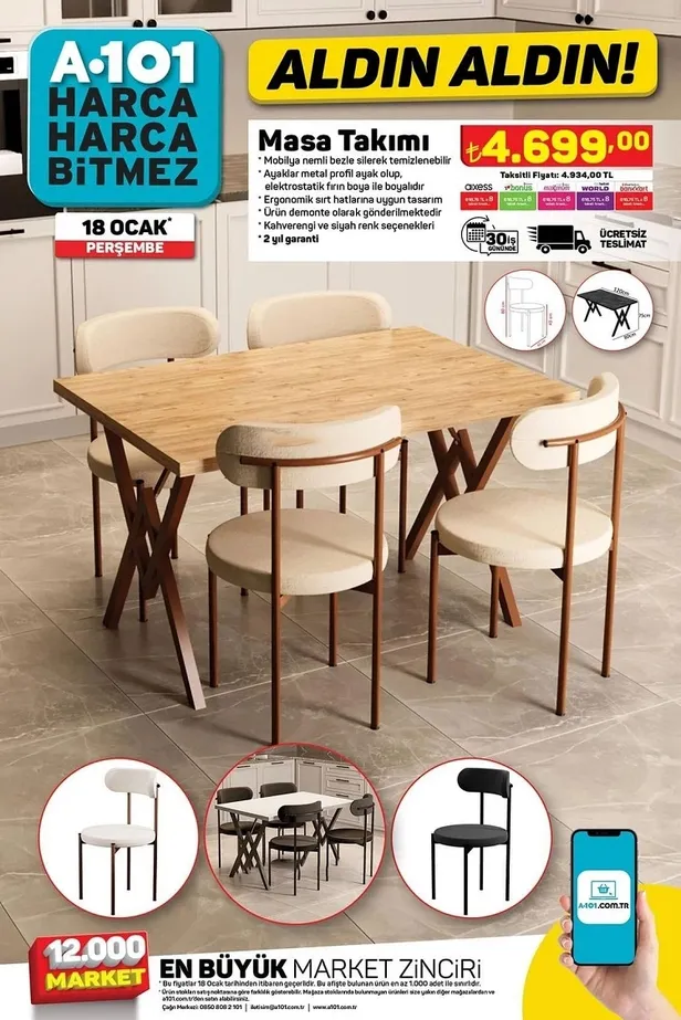 19 Ocak A101 aktüel ürünler kataloğu! A101’de Akıllı TV, Canon yazıcı, Elektrikli Motor, Kiwi hava nemlendirici cazip fiyatlarla satışta