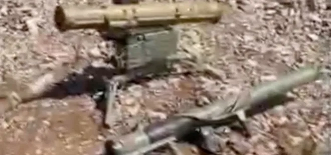 Son dakika: Terörist mağarasında NATO’ya girmeye çalışan İsveç yapımı tanksavar AT-4 ele geçirildi
