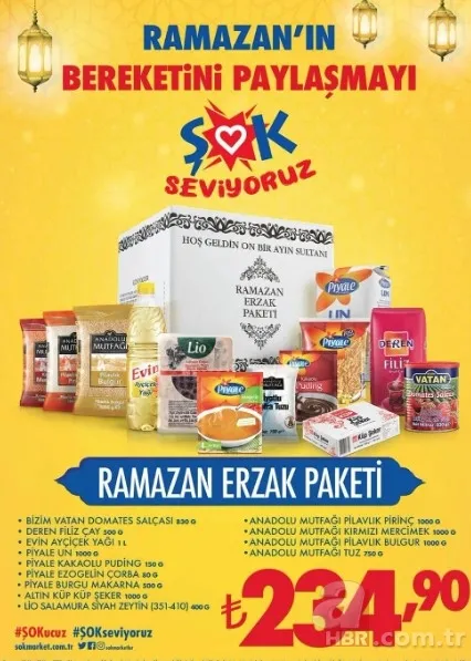 EN UCUZ Ramazan kolisi hangi markette, fiyatı ne kadar? ŞOK, BİM,A101, MİGROS, METRO market Ramazan kolisi fiyatları 2023! 5