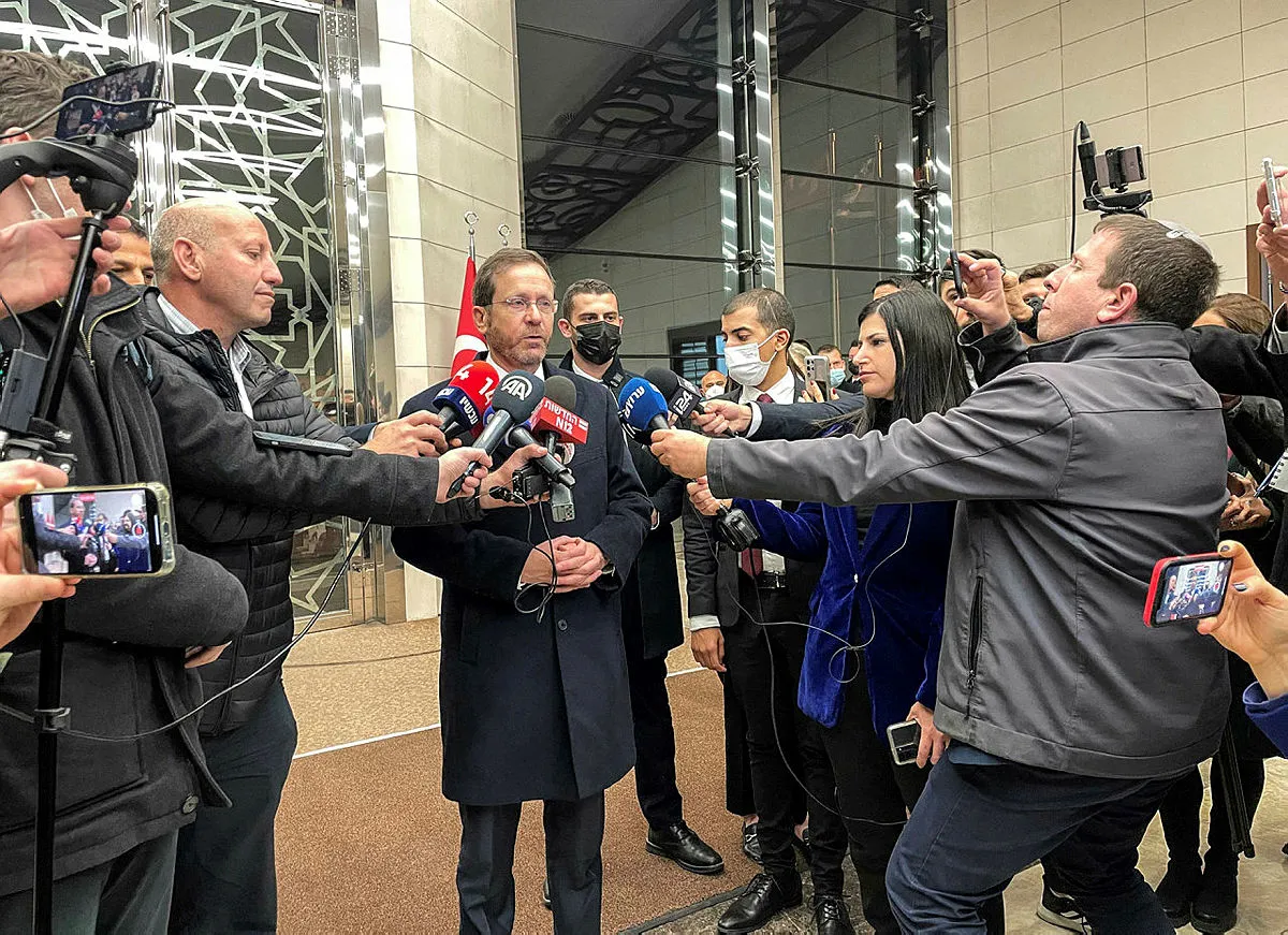 İsrail Cumhurbaşkanı Isaac Herzog Ankara'dan ayrıldı