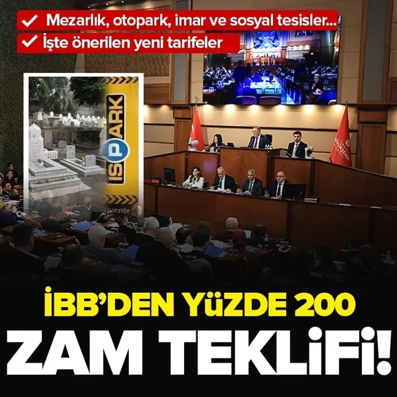 CHP’li İBB’den yüzde 200 zam teklifi! İşte önerilen yeni tarifeler...
