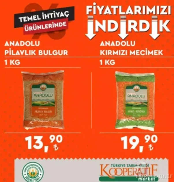 Tarım Kredi marketlerinde indirim! Hangi ürün ne kadar oldu? Tarım Kredi'de eski ve yeni fiyat listesi 19