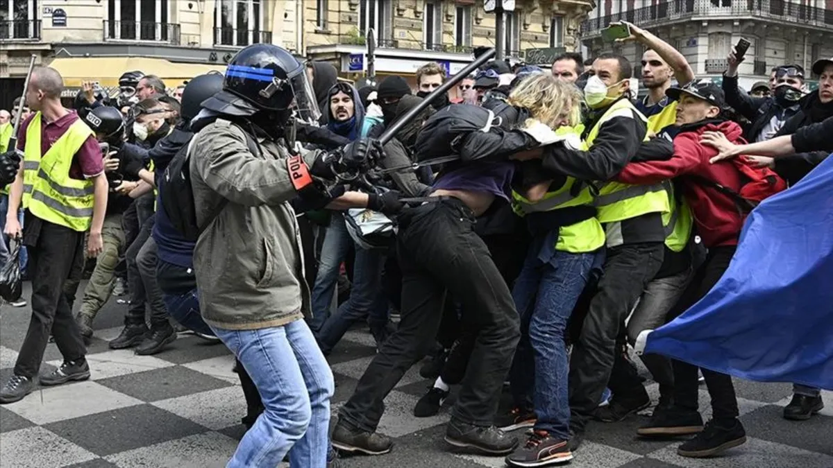 Paris’te 1 Mayıs gerginliği: 29 gözaltı