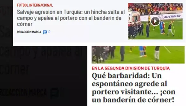 Göztepe-Altay maçındaki vahşet dünya basınında! İspanyollar manşetlere taşıdı