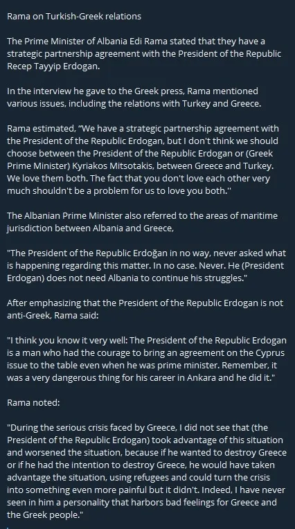 Yunan medyasından görülmemiş Başkan Erdoğan sansürü! Arnavutluk Başbakanı Rama'dan ders gibi sözler - 5
