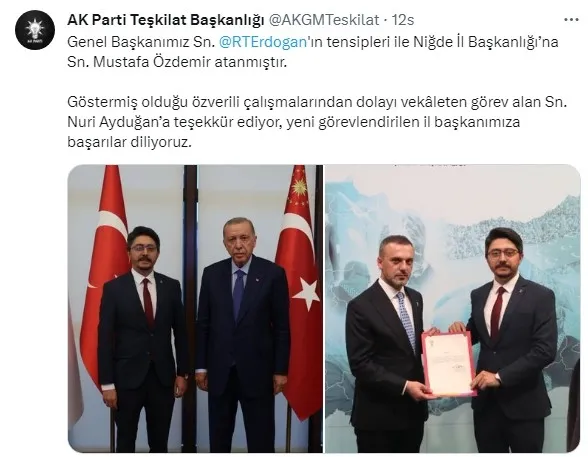 AK Parti'de 7 il başkanlığına atama - 4