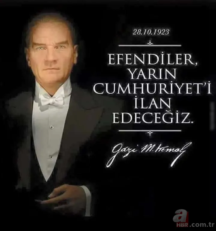 29 Ekim en güzel Atatürk fotoğrafları! 29 Ekim Cumhuriyet Bayramı en yeni yazılı Atatürk resimleri! 13