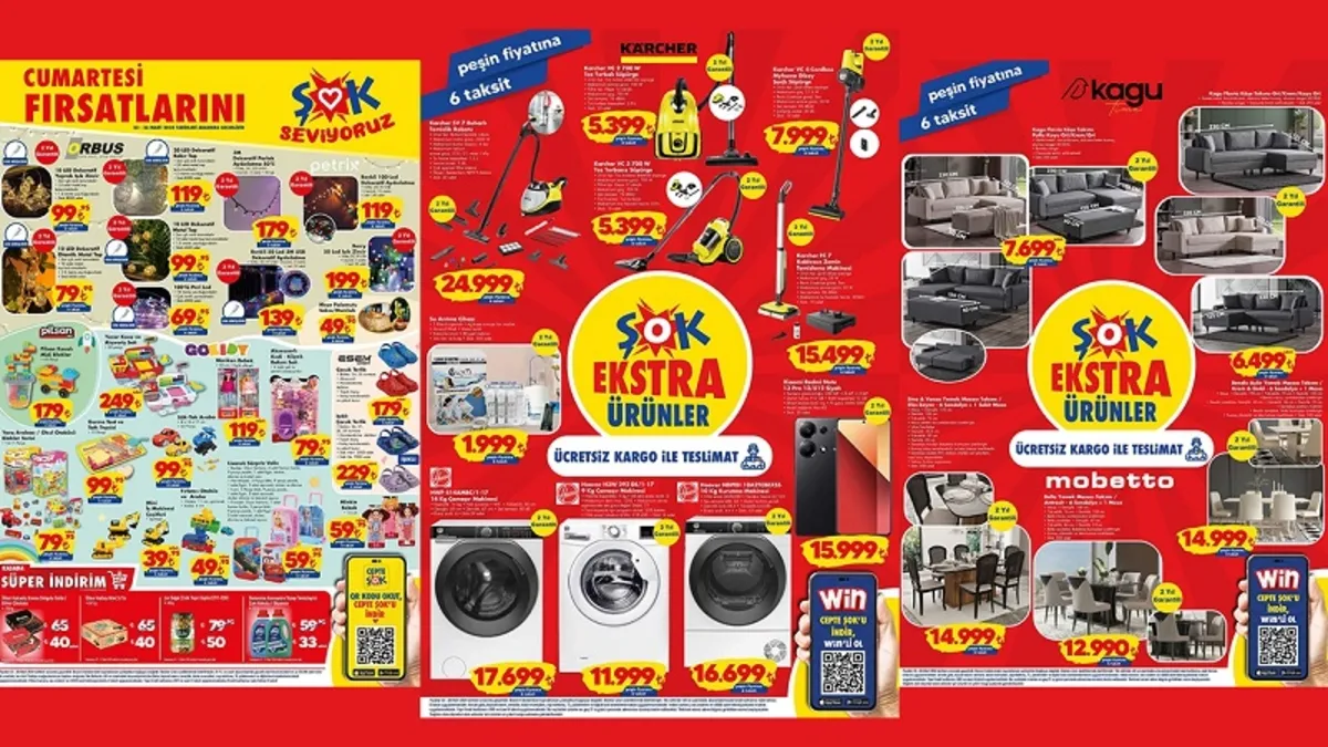 ŞOK 23 MART AKTÜEL ÜRÜNLER KATALOĞU! Bu hafta ŞOK’a Karcher temizlik ürünleri uygun fiyata geliyor