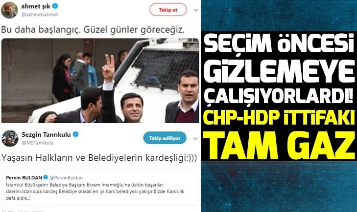 CHP ile HDP ittifakÄ± tam gaz!