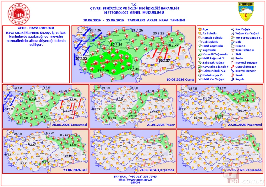 15 il için alarm! Meteoroloji'den sel ve hortum uyarısı: Saat verildi 11